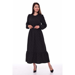 Платье женское Ф1069б ниагара (р-ры: 42-56) черный