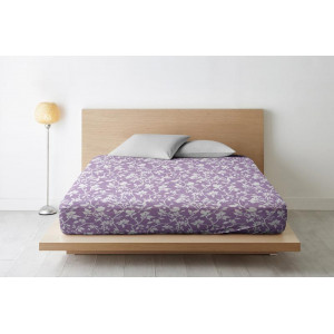 Простыня на резинке поплин "Нежный силуэт" 7533-2