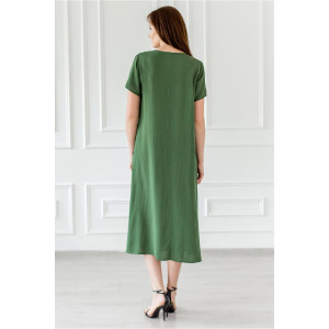 Платье женское "Дженнифер" вискоза (р-ры: 44-64) зеленый