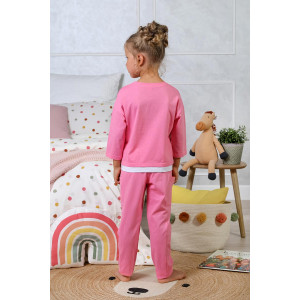 Пижама детская "Романс-2" кулирка (р-ры: 116-158) розовый