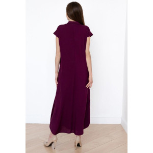 Платье женское "Леонора" штапель (р-ры: 48-58) темно-фиолетовый