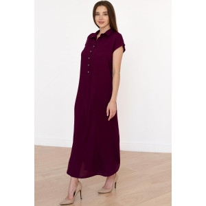 Платье женское "Леонора" штапель (р-ры: 48-58) темно-фиолетовый