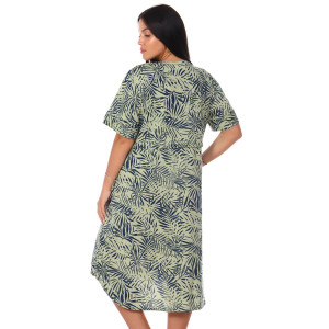 Платье женское П-461 "Гигант" кулирка (р-ры: 60-70) зеленый