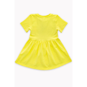 Платье детское "Оливия" 30301 кулирка с лайкрой (р-ры: 98-122) желтый