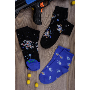 Носки детские "Космос" - упаковка 3 пары