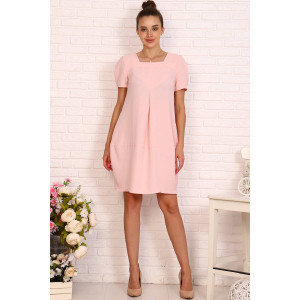 Платье женское №39502 креп (р-ры: 44-54) розовый