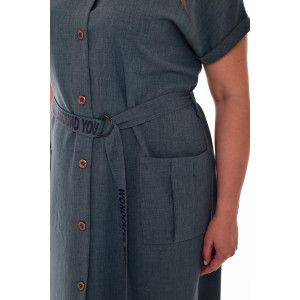 Платье женское Ф156д плательная ткань (р-ры: 46-60) полынь