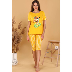 Костюм двойка женский №6211 кулирка (р-ры: 42-52)