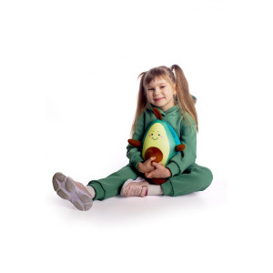 Костюм двойка детский унисекс КД-5 "Бейби Стайл" футер 3-х нитка с начесом (р-ры: 98-152) зелень