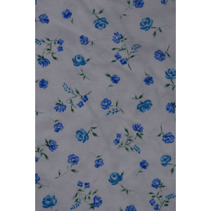 Сорочка женская 220 кулирка (р-ры: 46-64) мелкие синие цветочки