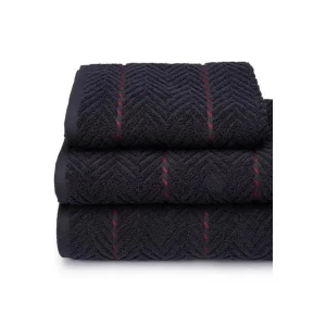 Полотенце махровое "Tweed" черный