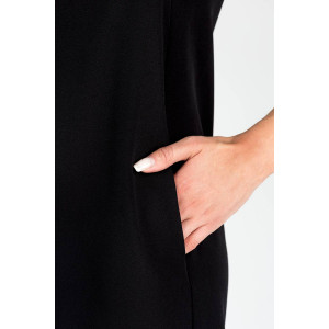 Платье женское №19077 барби (р-ры: 42-56) черный