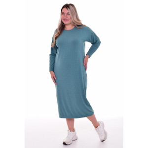 Платье женское Ф1072 лапша (р-ры: 44-60) зеленый