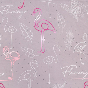 Постельное белье поплин "Фламинго"