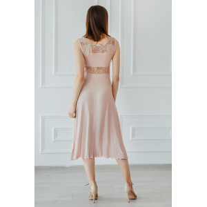Сорочка женская длинная "Риана Премиум" вискоза с кружевом (р-ры: 46-60) розовый