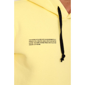 Толстовка мужская №16089 футер 3-х нитка с начесом (р-ры: 48-54) желтый