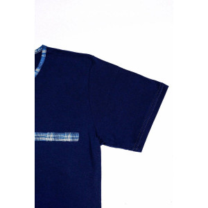 Пижама мужская №44006 кулирка карде (р-ры: 48-60) темно-синий