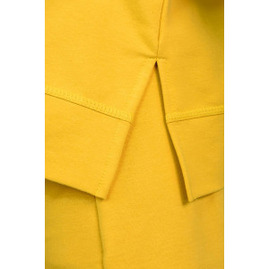 Костюм двойка женский №8150 футер с лайкрой 2-х нитка (р-ры: 42-56) желтый