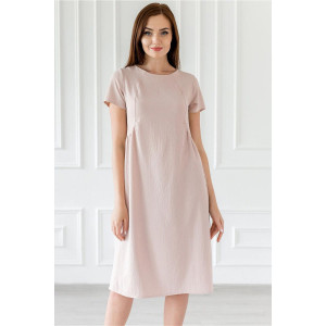 Платье женское "Мира" полиэстер (последний размер) розовый 48,52,56