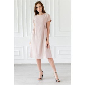 Платье женское "Мира" полиэстер (последний размер) розовый 48,52,56
