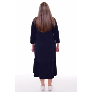 Платье женское Ф1071ж вискоза (р-ры: 48-62) темно-синий