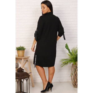 Платье женское №31550 трикотаж стрейч (р-ры: 50-60) черный