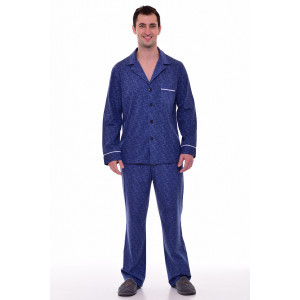 Пижама мужская 9174 кулирка (р-ры: 46-60) маренго