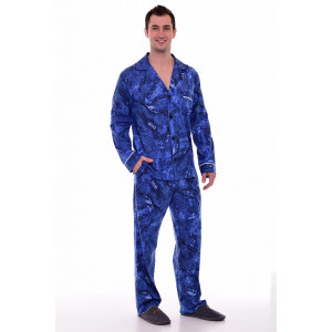 Пижама мужская 9174а кулирка (р-ры: 46-60) джинс