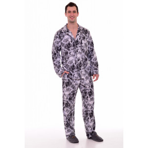 Пижама мужская 9174в кулирка (р-ры: 46-60) серый