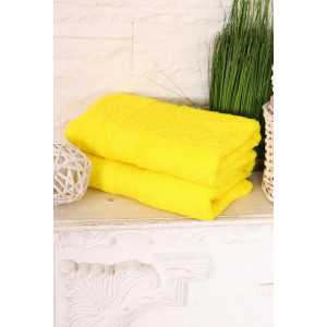 Полотенце махровое "Радуга" желтый