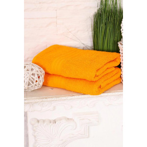 Полотенце махровое "Радуга" оранжевый