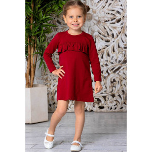 Платье детское "Венеция" 10029 кулирка с лайкрой (р-ры: 80-98) вишневый
