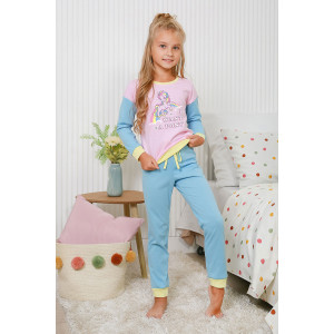 Пижама детская "Мечта-2" кулирка (р-ры: 116-146) розовый