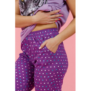 Костюм двойка женский 571/4 "Тигр" кулирка (р-ры: 46-60) горох