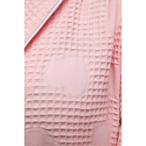 Халат женский Х-560 вафельное полотно (р-ры: 44-58) нежно-розовый