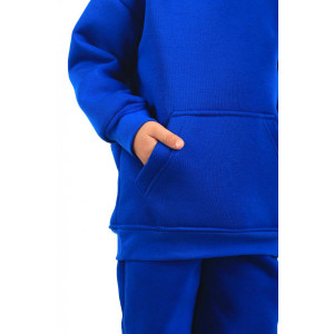Костюм двойка детский унисекс КД-5 "Бейби Стайл" футер 3-х нитка с начесом (р-ры: 104-122) синий неон