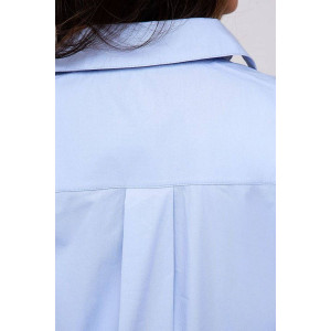 Рубашка женская №285BLU вискоза (р-ры: 42-52) голубой