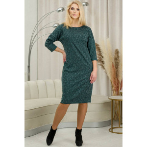 Платье женское "Нонна" А-4581 трикотаж (р-ры: 46-52) зелёный