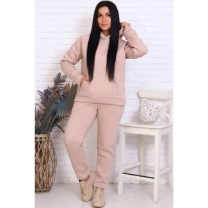 Костюм двойка женский "Лика" М345 футер 3-х нитка с начёсом (р-ры: 44-58) бежевый Костюм двойка женский "Лика" М345 футер 3-х нитка с начёсом (р-ры: 44-58) бежевый