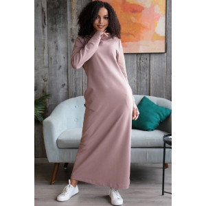 Платье женское П135 футер с лайкрой (последний размер) какао 44