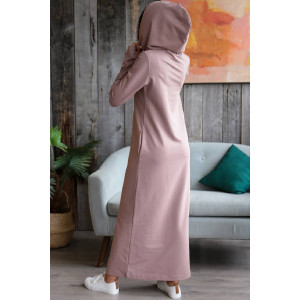 Платье женское П135 футер с лайкрой (последний размер) какао 44