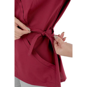 Блуза медицинская женская "Ангелина" панацея (р-ры: 40-58) бордовый