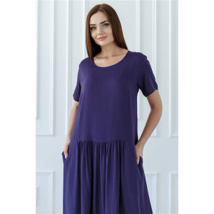 Платье женское "Дженнифер" вискоза (р-ры: 44-64) фиолетовый
