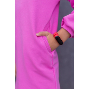 Платье детское "Тинейджер" футер 3-х нитка (р-ры: 116-140) розовый