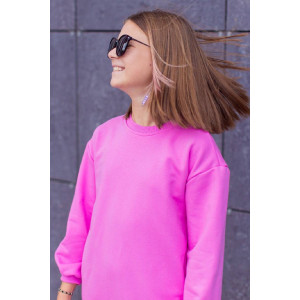 Платье детское "Тинейджер" футер 3-х нитка (р-ры: 116-140) розовый
