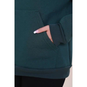 Худи женское oversize 449 "HeiZe" футер 3-х нитка с начесом (р-ры: 46-56) изумруд Худи женское oversize 449 "HeiZe" футер 3-х нитка с начесом (р-ры: 46-56) изумруд