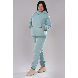 Костюм двойка женский 399 "XXI" футер 3-х нитка с начесом (р-ры: 46-56) мятный