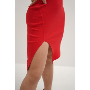 Платье женское П 294-14 (короткий рукав) кашкорсе (р-ры: 40-54) красный