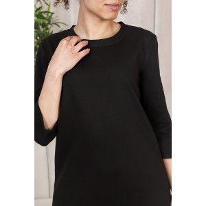 Платье женское П145 футер с лайкрой (р-ры: 44-54) черный