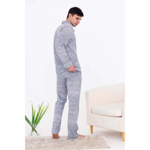 Пижама мужская ПЖМ-01 кулирка (р-ры: 48-58) серый